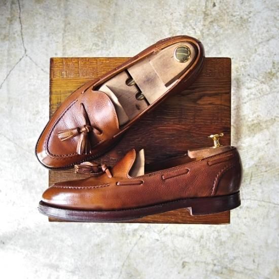 ★クロケット&ジョーンズ UK7/US7.5D【★ラルフローレン別注/Polo Ralph Lauren】タッセルローファー/Crockett＆Jones★b419