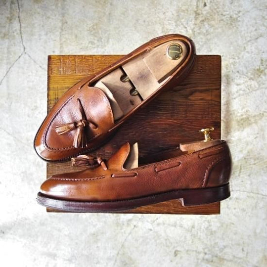 ★クロケット&ジョーンズ UK7/US7.5D【★ラルフローレン別注/Polo Ralph Lauren】タッセルローファー/Crockett＆Jones★b419