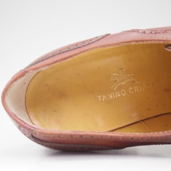 極上★(伊)タニノクリスチー SIZE 5.5【★定価10万円以上】クォーターブローグ/TANINO CRISCI★b422