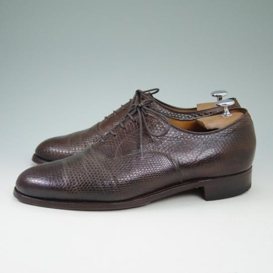 時価20万円以上★チャーチ 85F/UK8.5【★超希少!!リザード仕様/84ラスト】3都市ロゴ/プレーントゥ/旧チャーチ/Church's★b428