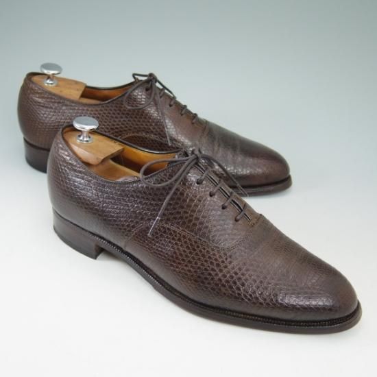 時価20万円以上★チャーチ 85F/UK8.5【★超希少!!リザード仕様/84ラスト】3都市ロゴ/プレーントゥ/旧チャーチ/Church's★b428