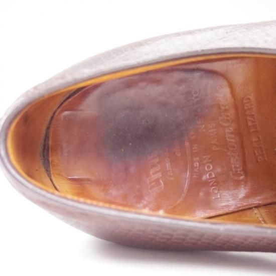 時価20万円以上★チャーチ 85F/UK8.5【★超希少!!リザード仕様/84ラスト】3都市ロゴ/プレーントゥ/旧チャーチ/Church's★b428