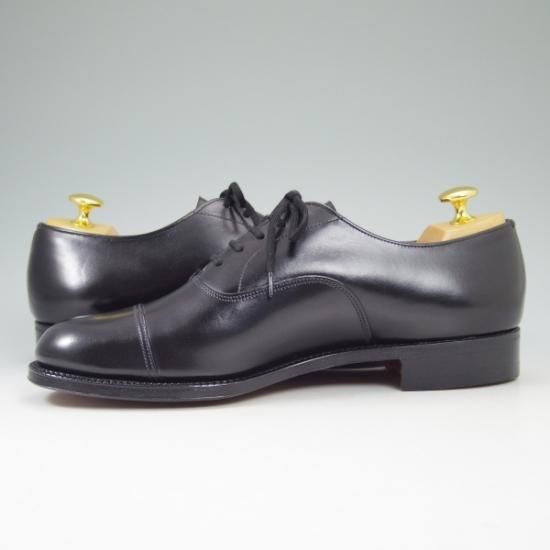 【稀少✨️】Church's 旧チャーチ 75E ブラック ビジネスシューズ 革靴 未使用☆チャーチ 75F/UK7.5【☆希少!!82ラスト/3都市ロゴ/旧