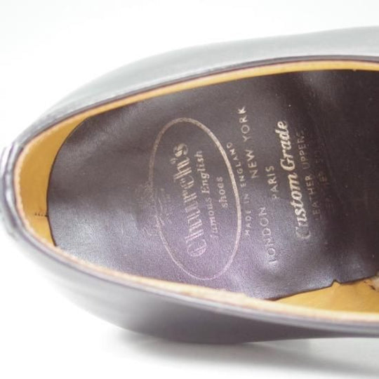 未使用★チャーチ 75F/UK7.5【★希少!!82ラスト/3都市ロゴ/旧チャーチ】デッドストック/メッセンジャー/messenger/Church's★b429