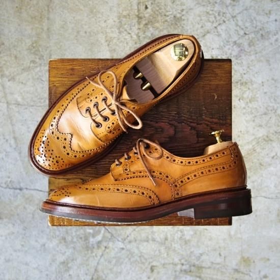 極美品★トリッカーズ SIZE 7【★ダイナイトソール仕様/BOURTON】バートン/M5633/カントリーシューズ/短靴/Tricker's★b431