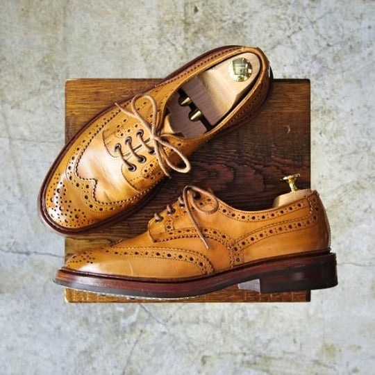 極美品★トリッカーズ SIZE 7【★ダイナイトソール仕様/BOURTON】バートン/M5633/カントリーシューズ/短靴/Tricker's★b431