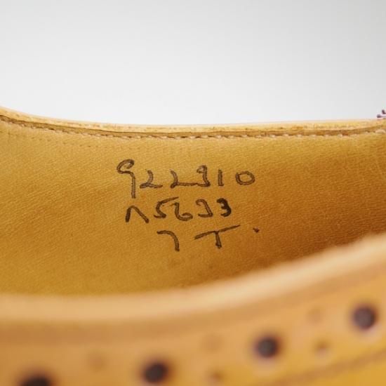 極美品★トリッカーズ SIZE 7【★ダイナイトソール仕様/BOURTON】バートン/M5633/カントリーシューズ/短靴/Tricker's★b431