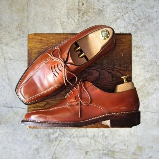 極上★(伊)マンニーナ UK8程度【貴重★オーダー品】Uチップ/MANNINA★b433