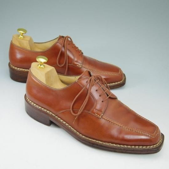 極上★(伊)マンニーナ UK8程度【貴重★オーダー品】Uチップ/MANNINA★b433