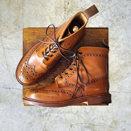 極美品★(英)アルフレッドサージェント(レディース) UK4.5【★ブーツ/L4157】フルブローグ/Alfred Sargent★b434