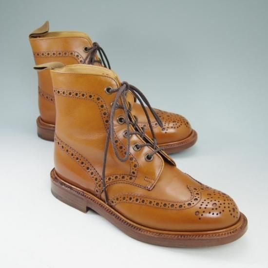 極美品★(英)アルフレッドサージェント(レディース) UK4.5【★ブーツ/L4157】フルブローグ/Alfred Sargent★b434