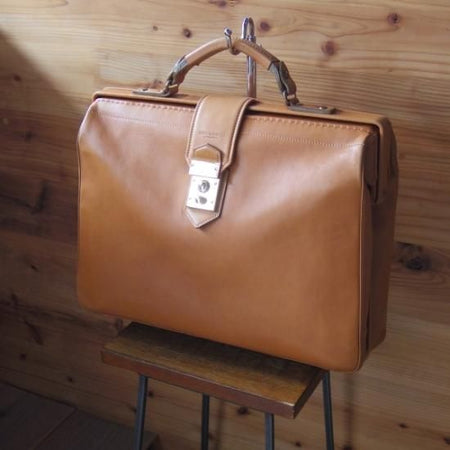 極上★(英)GIEVES & HAWKES/ギーブス&ホークス【★鞄】ダレスバッグ/ソフトダレス/レザー 茶/メンズ ビジネス バッグ★N4886