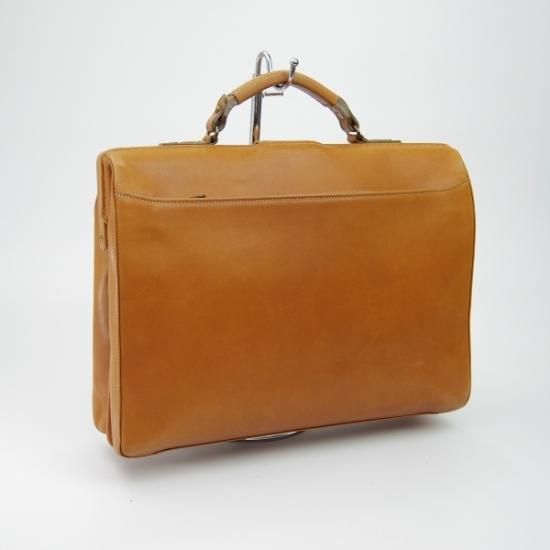 極上★(英)GIEVES & HAWKES/ギーブス&ホークス【★鞄】ダレスバッグ/ソフトダレス/レザー 茶/メンズ ビジネス バッグ★N4886