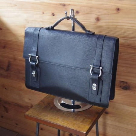 極上★(伊)サルヴァトーレ フェラガモ/Ferragamo【★鞄】ブリーフケース/レザー 黒/メンズ ビジネス バッグ/Salvatore★N4887