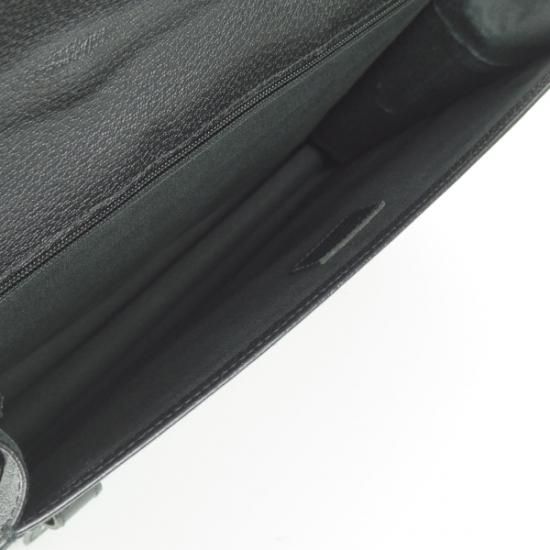 極上★(伊)サルヴァトーレ フェラガモ/Ferragamo【★鞄】ブリーフケース/レザー 黒/メンズ ビジネス バッグ/Salvatore★N4887