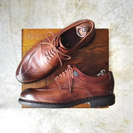 美品★パラブーツ SIZE 6.5【★希少!!ポマード/POMMARD】LISSE MARRON/マロン/リスレザー/ギャラクシーソール/Uチップ/Paraboot★b435