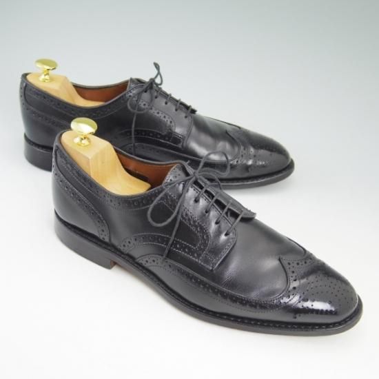 極上★(米)アレンエドモンズ 8.5D【★フルブローグ/Player's Shoe】カーフ/黒/メンズ/ALLEN EDMONDS★b436