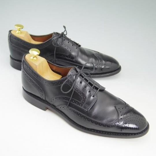 極上★(米)アレンエドモンズ 8.5D【★フルブローグ/Player's Shoe】カーフ/黒/メンズ/ALLEN EDMONDS★b436