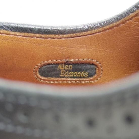 極上★(米)アレンエドモンズ 8.5D【★フルブローグ/Player's Shoe】カーフ/黒/メンズ/ALLEN EDMONDS★b436
