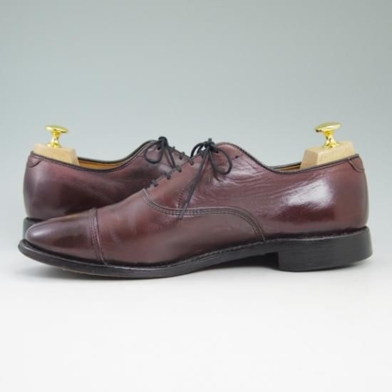 極上★(米)アレンエドモンズ 8D【定価￥75,900-★パークアベニュー/Park Avenue】ストレートチップ/カーフ/赤茶/ALLEN EDMONDS★b437