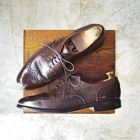 極上★(米)アレンエドモンズ 8.5D【★フルブローグ/Ashland】カーフ/濃茶/メンズ/ALLEN EDMONDS★b438