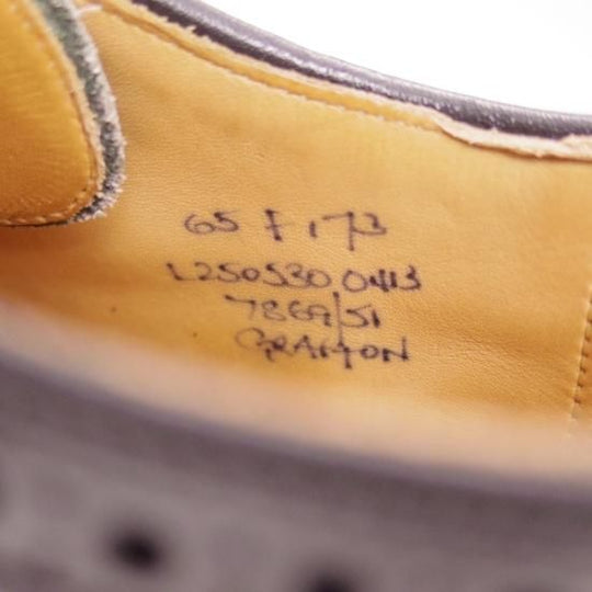 極上★チャーチ 65F/UK6.5【★グラフトン/GRAFTON】173ラスト/4都市ロゴ/フルブローグ/Church's★b439