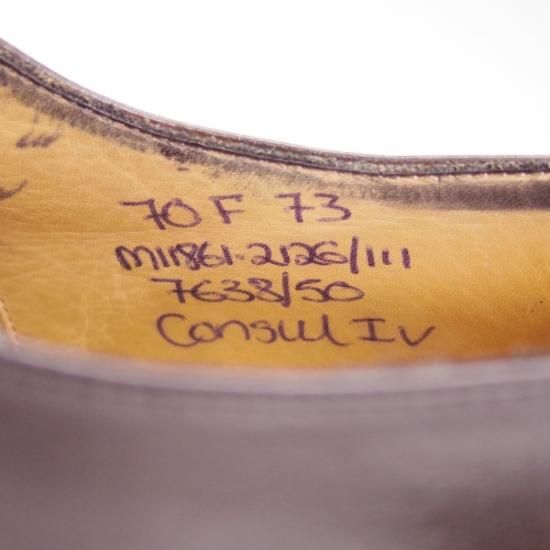 ★チャーチ 70F/UK7【コンサル/73ラスト/3都市〜4都市ロゴ過渡期/旧★チャーチ】CONSUL �W/ストレートチップ/Church's★b440