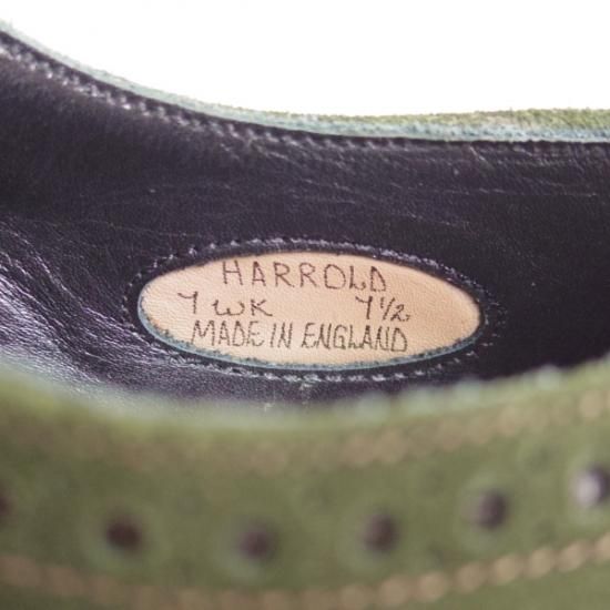 新品★(英)アルフレッド サージェント SIZE 7.5【★コンビ仕様!!ハロルド/HARROLD】スエード/カーフ/フルブローグ/Alfred Sargent★b457