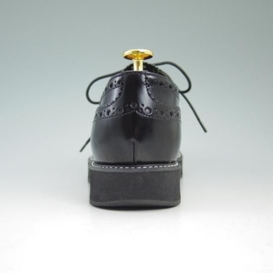 極美品★チャーチ(レディース) 24cm/SIZE 37【★INDIGO/インディゴ】ポリッシュドバインダーカーフ/フルブローグ/Church's★b459