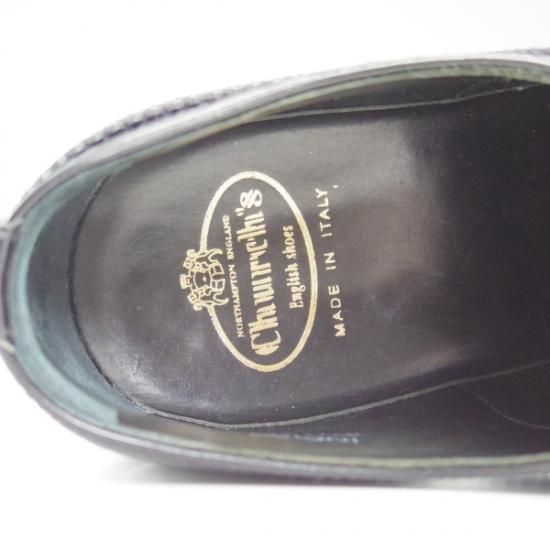 極美品★チャーチ(レディース) 24cm/SIZE 37【★INDIGO/インディゴ】ポリッシュドバインダーカーフ/フルブローグ/Church's★b459