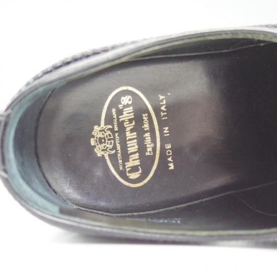 極美品★チャーチ(レディース) 24cm/SIZE 37【★INDIGO/インディゴ】ポリッシュドバインダーカーフ/フルブローグ/Church's★b459