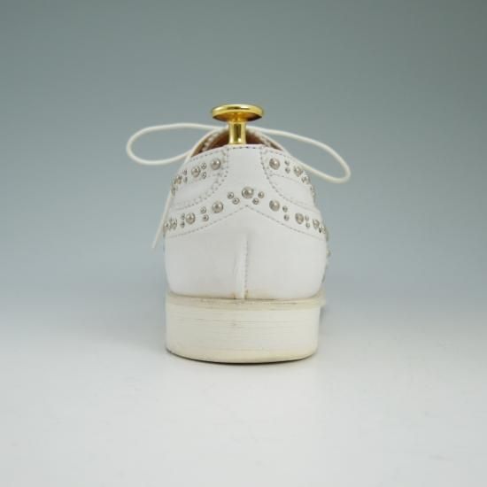 極美品★チャーチ(レディース) 24cm/SIZE 37【★BURWOOD MET2/バーウッド/スタッズ】フルブローグ/ウイングチップ/Church's★b460