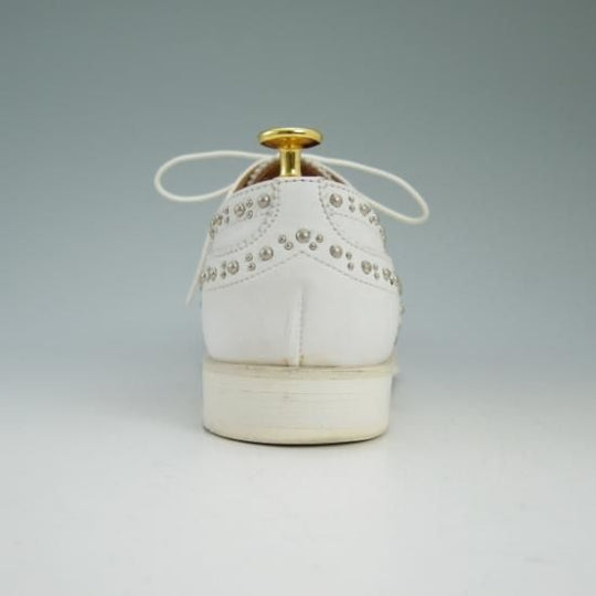 極美品★チャーチ(レディース) 24cm/SIZE 37【★BURWOOD MET2/バーウッド/スタッズ】フルブローグ/ウイングチップ/Church's★b460