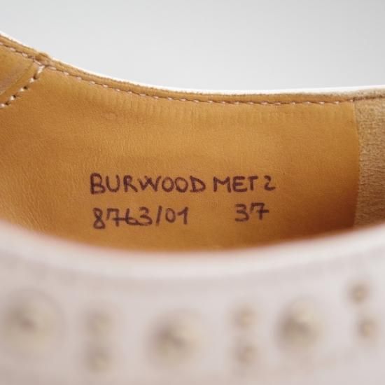極美品★チャーチ(レディース) 24cm/SIZE 37【★BURWOOD MET2/バーウッド/スタッズ】フルブローグ/ウイングチップ/Church's★b460