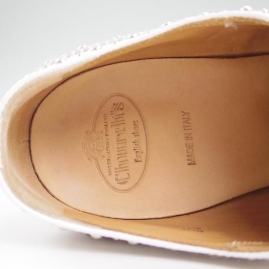 極美品★チャーチ(レディース) 24cm/SIZE 37【★BURWOOD MET2/バーウッド/スタッズ】フルブローグ/ウイングチップ/Church's★b460