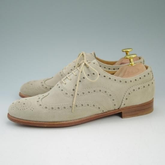 極美品★チャーチ(レディース) 24cm/SIZE 37【★BURWOOD 3W/バーウッド】スエード/フルブローグ/ウイングチップ/Church's★b461