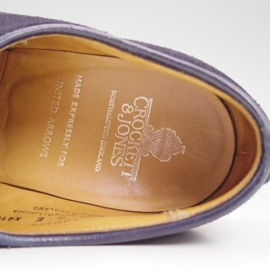極上★クロケット&ジョーンズ 6E【★LANARK/ユナイテッドアローズ別注】335ラスト/プレーントゥ/UNITED ARROWS/Crockett&Jones★b463