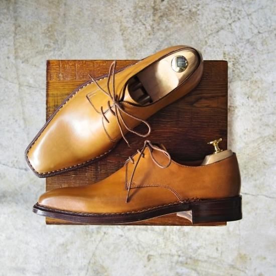 未使用品★(伊)ボリーニ SIZE 40【高級★グッドイヤーアルタッコ製法】プレーントゥ/BOLLINI★b464