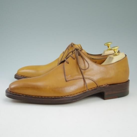 未使用品★(伊)ボリーニ SIZE 40【高級★グッドイヤーアルタッコ製法】プレーントゥ/BOLLINI★b464