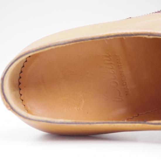 未使用品★(伊)ボリーニ SIZE 40【高級★グッドイヤーアルタッコ製法】プレーントゥ/BOLLINI★b464