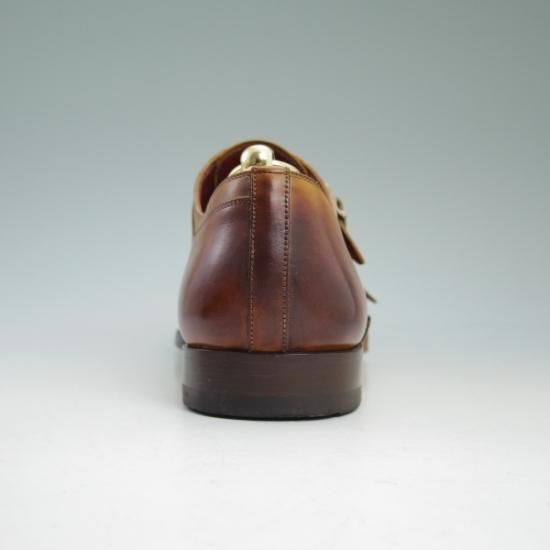 美品★マグナーニ SIZE 41【定価8万円程度★オパンケ ボロネーゼ製法】ダブルモンク/MAGNANNI★b481