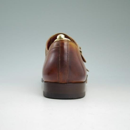 美品★マグナーニ SIZE 41【定価8万円程度★オパンケ ボロネーゼ製法】ダブルモンク/MAGNANNI★b481