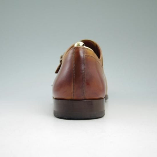 美品★マグナーニ SIZE 41【定価8万円程度★オパンケ ボロネーゼ製法】ダブルモンク/MAGNANNI★b481