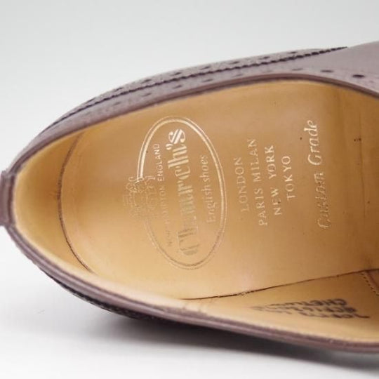 美品★チャーチ 70F/UK7【★チェットウィンド/CHETWYND】173ラスト/5都市ロゴ/フルブローグ/Church's★b483