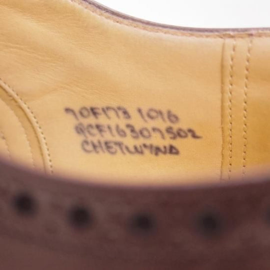 美品★チャーチ 70F/UK7【★チェットウィンド/CHETWYND】173ラスト/5都市ロゴ/フルブローグ/Church's★b483