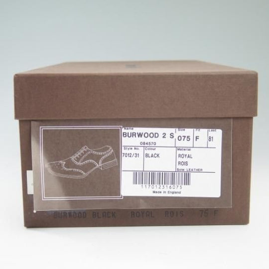 極美品★チャーチ 75F/UK7.5【★希少!!ガンメタ色スタッズ/BURWOOD 2S/バーウッド】81ラスト/フルブローグ/ウィングチップ/Church's★b490