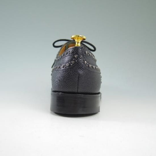 極美品★チャーチ 75F/UK7.5【★希少!!ガンメタ色スタッズ/BURWOOD 2S/バーウッド】81ラスト/フルブローグ/ウィングチップ/Church's★b490