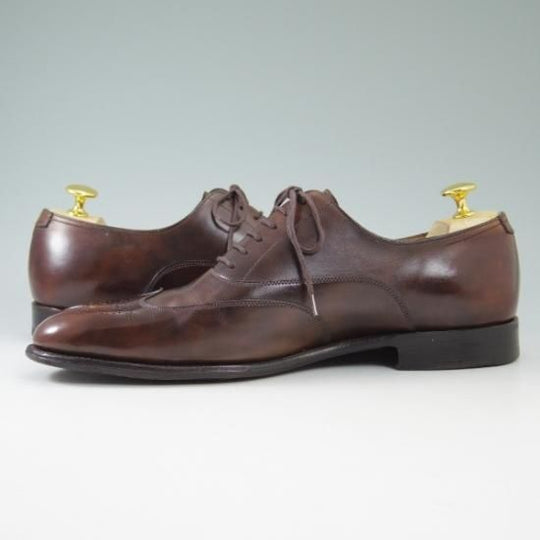 極上★ジョンロブ製 SIZE 41/UK6.5程度【★超希少!!エルメス別注/HERMES】ミュージアムカーフ/JOHN/ウイングチップ/JOHN LOBB★b492