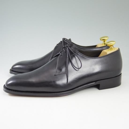 新品★(伊)アンジェロ マネッティ SIZE 7.5【定10万程度★グッドイヤー製法】カーフ/Vフロント/プレーントゥ/Angiolo Manetti★b494