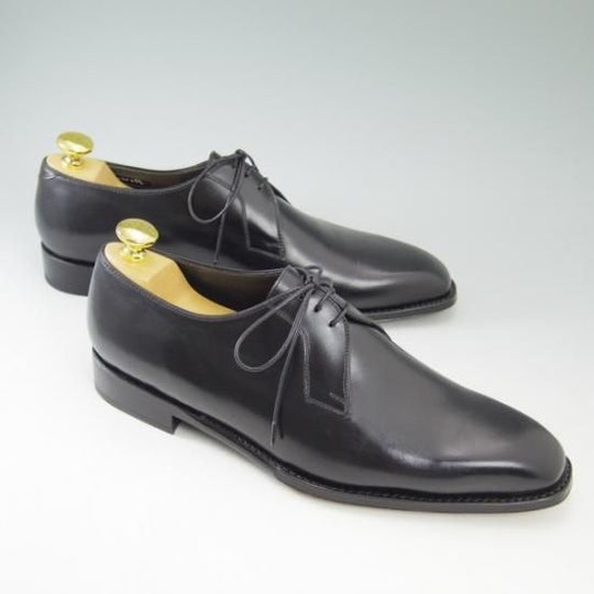 新品★(伊)アンジェロ マネッティ SIZE 7.5【定10万程度★グッドイヤー製法】カーフ/Vフロント/プレーントゥ/Angiolo Manetti★b494